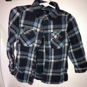💰 Blue plaid Toddler Boy flannel shirt 💰